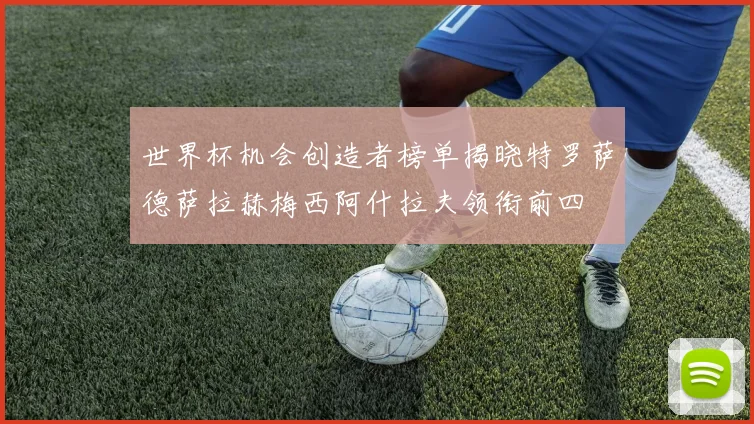 世界杯机会创造者榜单揭晓特罗萨德萨拉赫梅西阿什拉夫领衔前四